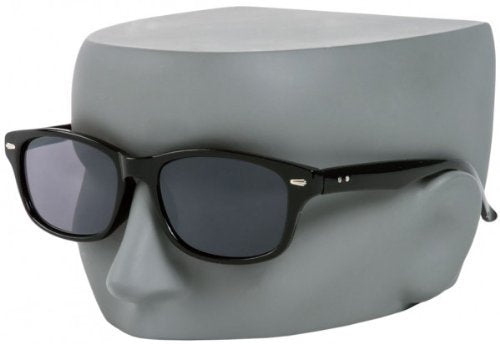 1.00 Black Reading Sunglasses Tinted Sun Readers Flex Temples UV400 Tinted Smoke Black Lens Mens Womens Retro Classic Glasses Hard Case Cloth +1.00 - BeesActive Australia
