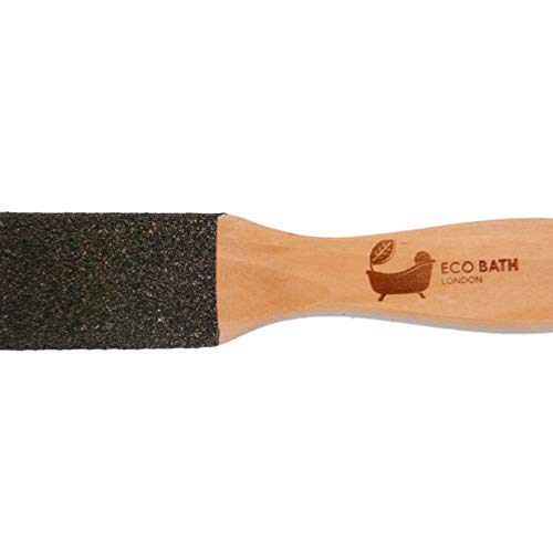Eco Bath Natural Pumice Foot File Hard Skin Remover for Women and Men - Callus & Dead Skin Remover for Feet with Wood Handle Flat - BeesActive Australia