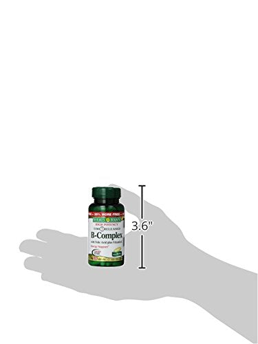 Nature’s Bounty Time Released Vitamin B-Complex with Folic Acid Plus Vitamin C Supplement, Aids Metabolism and Antioxidant Support, 125 (3-Pack, 375 Total) Tablets - BeesActive Australia