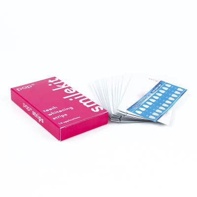 SmileKit Pap+ Teeth Whitening Strips | Teeth Whitening Kit | Teeth Whitening Strip | Teeth Whiteners | Teeth Whitening Powder Alternative | UK Supplier | Pack of 28 Strips, 14 Treatments - BeesActive Australia