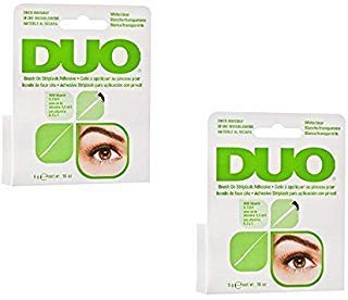 DUO Brush-On Lash Adhesive with Vitamins A, C & E, Clear, 0.18 oz - 2 Pack (6 Pinkleaf Greeting Cards Included) - BeesActive Australia