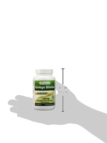 Best Naturals, Ginkgo Biloba Extract - Double Strength Ginkgo Biloba, 120mg, 120 Capsules (120 Count (Pack of 1)) 120 Count (Pack of 1) - BeesActive Australia