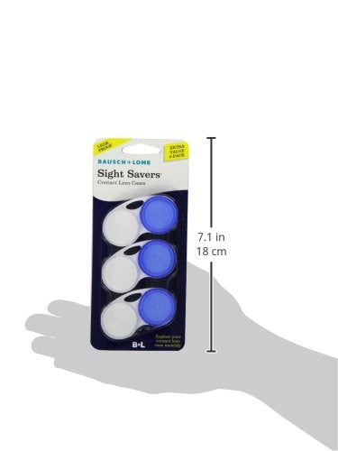 Bausch & Lomb Sight Savers Contact Lens Cases, Colors May Vary 3 Each (Pack of 3) Pack of 3 - BeesActive Australia