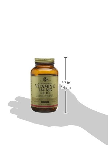 Solgar Vitamin E 134 mg (200 IU) Softgels - Pack of 250 - Helps Combat Oxidative Stress - Immune System Support - Gluten Free - BeesActive Australia