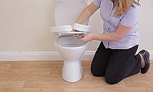 NRS Healthcare Soft Padded Raised Toilet / Commode Seat - 50 mm (2 inch) 50 mm (2-inch) - BeesActive Australia