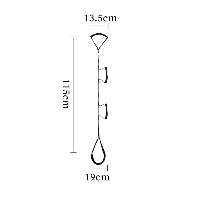 Leg Lifter Strap Rigid Foot Lifter Mobility Aid Multi-Loop Leg Lifter Mobility Aid with Handgrip Leg Raiser Strap for Bed with Non Slip Foot Pad for Elderly Disability Mobility Aids for Wheelchair Car - BeesActive Australia