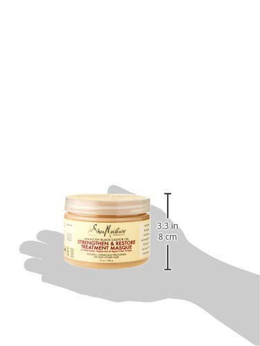 Shea Moisture amaican Black Castor Oil Strengthen Grow and Restore Treatment Masque, 12oz - BeesActive Australia