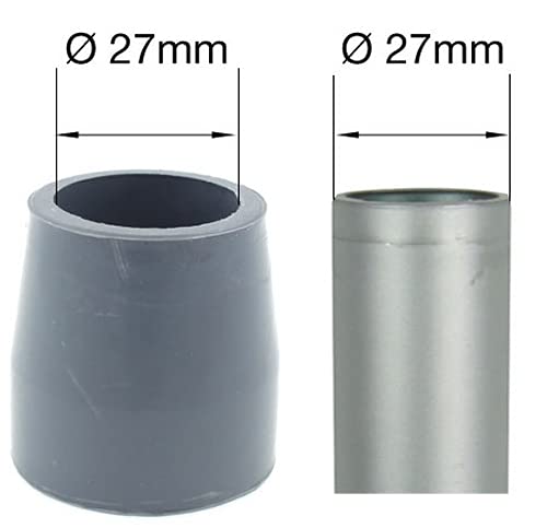 27mm Grey Rubber Ferrules Ideal for Drive Medical Folding Walking Frames - by Lifeswonderful (4) 4 - BeesActive Australia