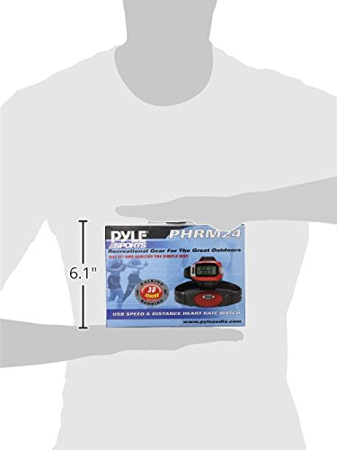 Pyle Sports PHRM24 Speed and Distance Heart Rate Watch with USB and 3D Walking/Running Sensor - BeesActive Australia