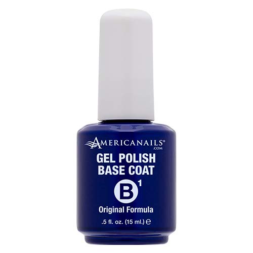 Americanails Gel Polish Base Coat & Top Coat Set - Professional Salon Quality, Original Dual Cure Formula for Maximum Adhesion & Long Lasting Glossy Finish, Soak Off UV LED Fast Drying Gel (.5 oz) - BeesActive Australia