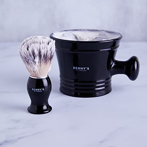 Shaving Brush & Bowl Gift Set | BENNY'S | Luxury Quality | Men's Gift Idea | Ideal for Travel | Shaving Bowl & Shaving Brush - BeesActive Australia