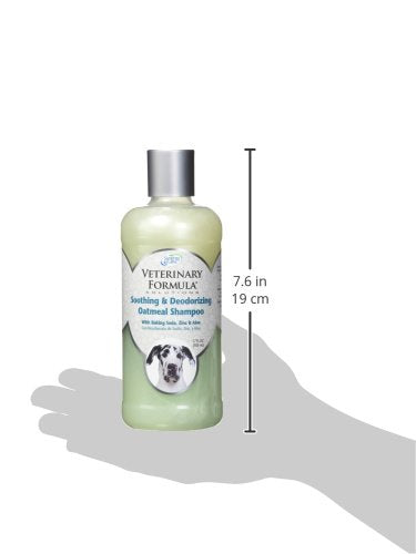 Veterinary Formula Solutions Soothing and Deodorizing Oatmeal Shampoo for Dogs – Baking Soda, Zinc, Aloe Eliminate Odors, Cleanses, Hydrates and Heals Skin – Long-Lasting Fragrance 17 fl oz. - BeesActive Australia