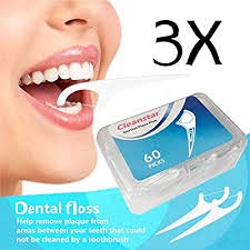 180pcs Dental Floss, Tooth Picks 2 in 1 flosser, Shred Resistant,Tooth Picks, interdental Brushes for Teeth Cleaning with Non Slip Handle,Eliminates Decay, Dental Plaque by Hurreka (Pack of 3) - BeesActive Australia