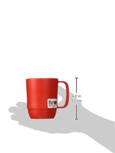Japanese Microwavable Water Mug Unbreakable Milk Juice Mug for Kids Camping Travel Water Tea Coffee Mug 12 ounce BPA Free Non-Toxic Dishwasher Safe Made in Japan, Red - BeesActive Australia