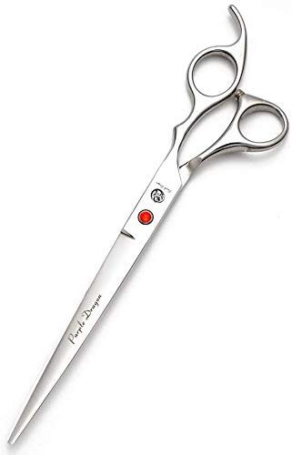 Purple Dragon 5"/5.5"/6"/6.5"/7"/7.5"/8"/9"/10" Sharp Edge Hair Cutting Shears Pet/Puppy/Cat Grooming Scissors with Bag - Perfect for Barber or Dog Groomer 8 inch - BeesActive Australia
