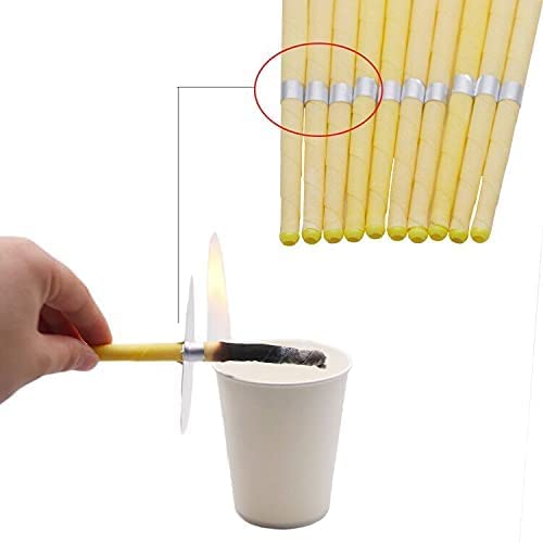 Ear Candles Hopi 10 pcs - Natural Ear Candles Beeswax Candling Cones with 5 Protective Disks (Yellow) Yellow - BeesActive Australia