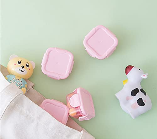 Small Plastic Pots,6 PCS Mini Weaning Pots with Lids Baby Food Storage Boxes Food Container Weaning Feeding Freezer Food Pots 60ML Black - BeesActive Australia