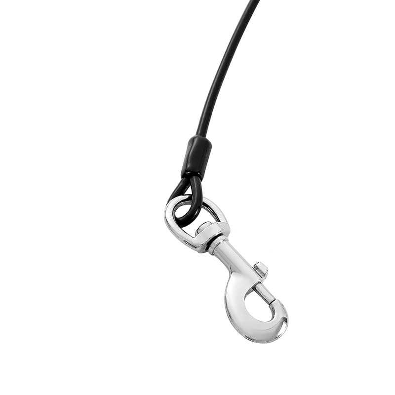 Mi Metty Dog Car Harnesses.Dog Car Seatbelt Made of Coated Wire Rope Safety Restraint No-Chew Tether Cable Stainless Steel. Vehicle Harnesses with Clips and Latch Attachment. Heavy Duty Dog Leash 24 inch/60 CM - BeesActive Australia