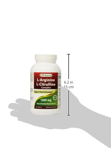 Best Naturals L-Arginine L-Citrulline Complex 1000 mg 250 Tablets (250 Count (Pack of 1)) 250 Count (Pack of 1) - BeesActive Australia