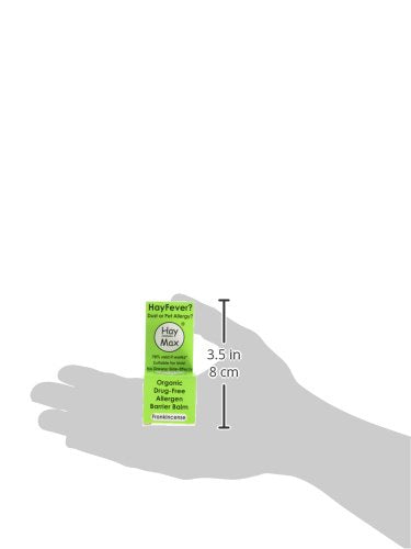 Hay Max Frankincense Drug Free Organic Barrier Balm for Hayfever, Dust, Pet Allergies 5ml carton - BeesActive Australia