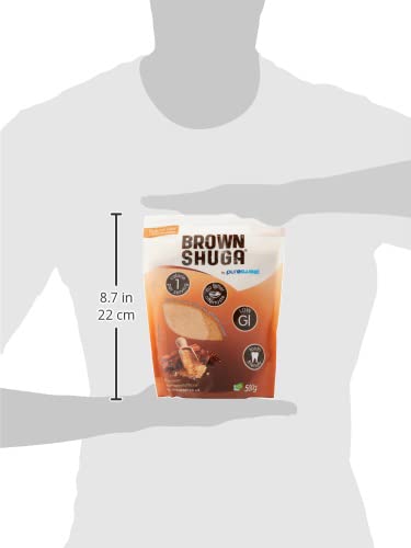 Puresweet Brown Shuga 500g, Brown Sugar Alternative, No Bitter Aftertaste, Keto and Diabetic Friendly, Non GMO, Vegan, with Stevia., Pack of 1 - BeesActive Australia