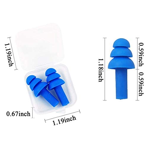 Ear Plugs for Sleeping,16 Pairs Noise Canceling Ear Plugs Soft Reusable Silicone Earplugs Waterproof Noise Reduction Earplugs for Concert,Swimming,Study,Loud Noise,Snoring - BeesActive Australia