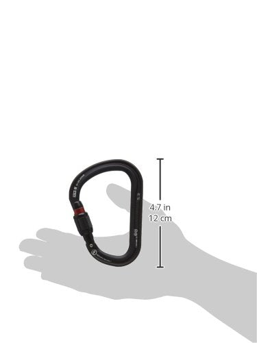 PETZL William Locking Carabiners (2016) Black Large - BeesActive Australia