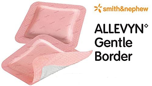 ALLEVYN Gentle Border 10cm x 10cm x10 Adhesive Foam Dressing 66800270 10 Count (Pack of 1) - BeesActive Australia
