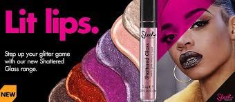Sleek Makeup - Shattered Glass Long-Lasting Chrome Intense Glitter Effect, Non-Sticky Lip Gloss,Lipstick or Lip Topper - Onyx Kiss - BeesActive Australia