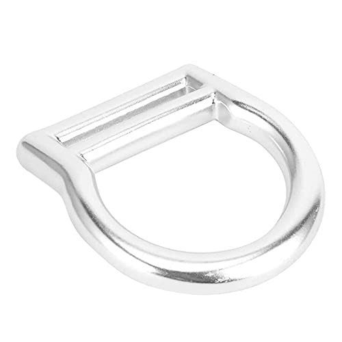 Aluminum Slotted Light Weight D-Ring for 1 3/4" Webbing Belt Outdoor Mountaineering Caving Climbing Accessory 2-Pack - BeesActive Australia
