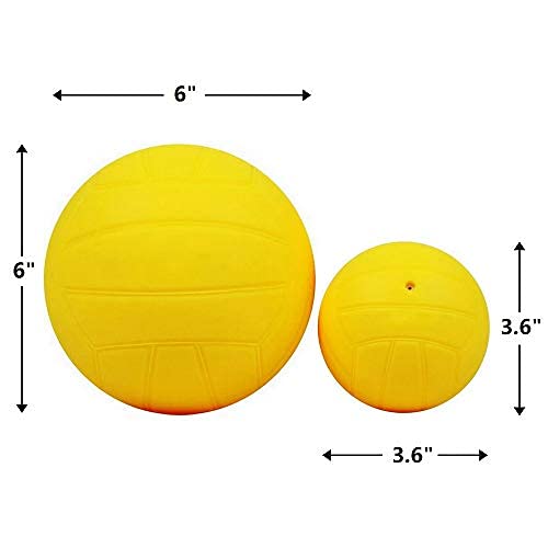 Feishibang roundnet Game Balls Replacement Including 6" Training Ball and 3.6" Competition Balls with Pump - BeesActive Australia