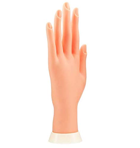 LASSUM Soft Plastic Mannequin Hand,Flexible Bendable Fake Hand Manicure Practice Tool - BeesActive Australia