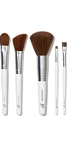 e.l.f. Professional Set Of 12 Brushes, Vegan Makeup Tools, For Expert Blending, Contouring & Highlighting 12 Count (Pack of 1) - BeesActive Australia