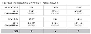 SIGVARIS Men's Cushioned Cotton 182 Calf High Compression Socks 15-20mmHg 6½ - 8½ Black - BeesActive Australia