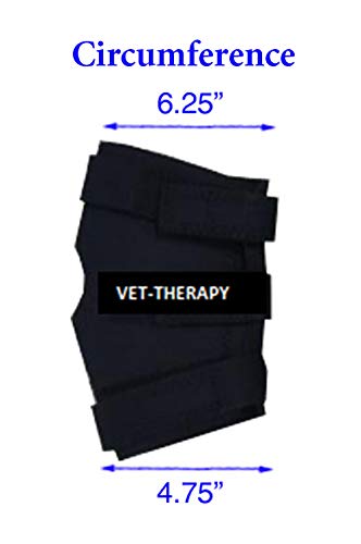 Vet Therapy 107836 Therapeutic Fir Fleece Lined Neoprene Horse Hock Supports (Set of 2), Small - BeesActive Australia