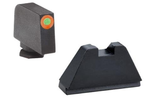 AmeriGlo Sight, fits All Glocks Except 42/43, Green Tritium Orange Outline Front Black Rear, Tall Suppressor Set - BeesActive Australia