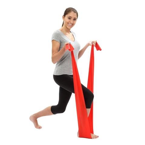 FitKit Resistance Exercise Band - 1.5M - 4 Resistance Options – Pilates, Yoga, Rehab, Stretching, Strength Training Blue - BeesActive Australia