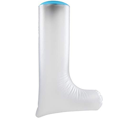 Waterproof Cast Cover,DOACT Adult Short Legs in Blue Diving Material Rings Shower Protective Sleeve Finger Wound Fits Women Men Adult P2204 66cm - BeesActive Australia