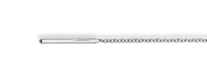 Miabella 925 Sterling Silver or 18Kt Yellow Gold Over Silver Bar Drop Threader Chain Earrings for Women Teen Made in Italy 4 Inches, sterling silver - BeesActive Australia