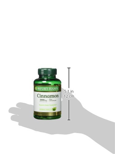 Nature's Bounty Cinnamon 2000mg Plus Chromium, Dietary Supplement Capsules 60 ea - BeesActive Australia