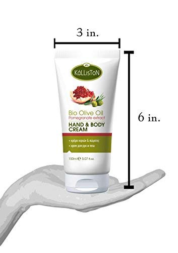 Kalliston, Pomegranate Infused Extract Lotion, Organic Extra Virgin Olive Oil, Hand & Body Cream, Cruelty Free, Made in Historic Crete, Greece, 5 oz. Each Tube, Pack of 2 Pomegranate Extract 150ml - BeesActive Australia