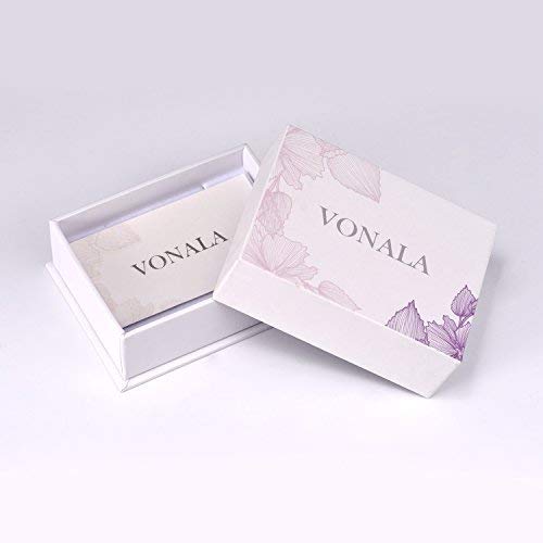 VONALA 925 Sterling Silver Circle Endless Hoop Earrings - Jewellery for Women Girls 55mm - BeesActive Australia