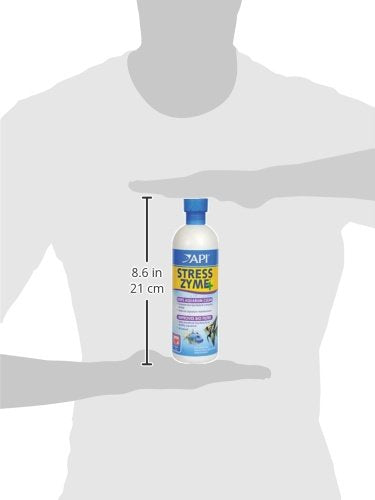 API Stress Zyme Bacterial Cleaner, Freshwater and Saltwater Aquarium Water Cleaning Solution 16 oz - BeesActive Australia