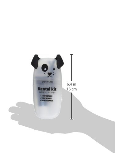 Petosan Puppy and Toy Breed Dental Kit with Toothbrush, Toothpaste and Microfiber Cleaner - BeesActive Australia