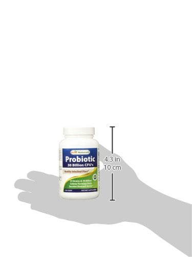 Best Naturals Probiotic 10 Strains & 30 Billion CFU Intestinal Flora, 120 Veggie Capsules - Shelf Stable probiotic (4146365) 120 Count (Pack of 1) - BeesActive Australia