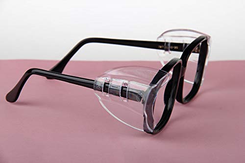 Hub’s Gadget 12 Pairs Safety Eye Glasses Side Shields, Slip On Clear Side Shield for Safety Glasses- Fits Small to Medium Eyeglasses - BeesActive Australia