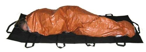 Rescue Essentials Hypothermia Wrap Blanket, Oversized 60" x 96", Mylar/Lightweight Polyethylene Fabric (Orange) Orange - BeesActive Australia