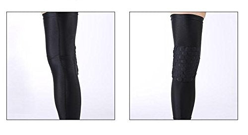 [AUSTRALIA] - Pardus8482; Strengthen Extended Compression Crashproof Antislip Basketball Leg Sleeve with Honeycomb Pad Protective Pad Large 