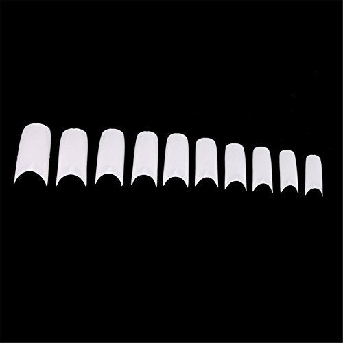 500pcs Lady White French Acrylic Style Artificial False Nails Half Tips - BeesActive Australia