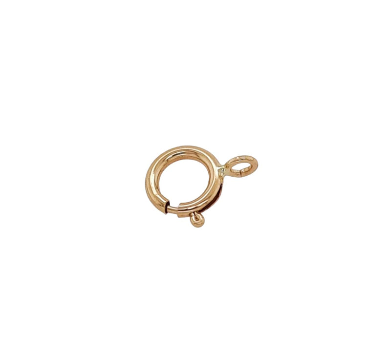 6MM 14K Solid Yellow Gold Spring Ring Clasp Open Ring Made in Italy by CRAFT WIRE 6MM - BeesActive Australia
